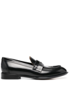 ALEXANDER MCQUEEN COIN-EMBELLISHED PENNY LOAFERS