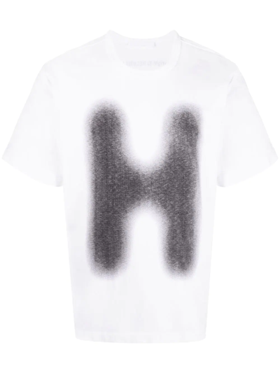 Helmut Lang Graffiti-print T-shirt In White