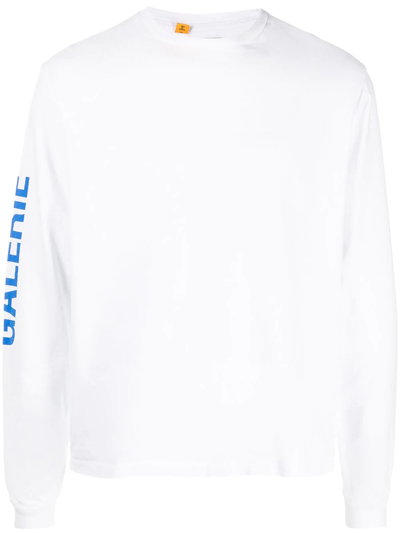 Gallery Dept. Logo-print Long-sleeve T-shirt In White