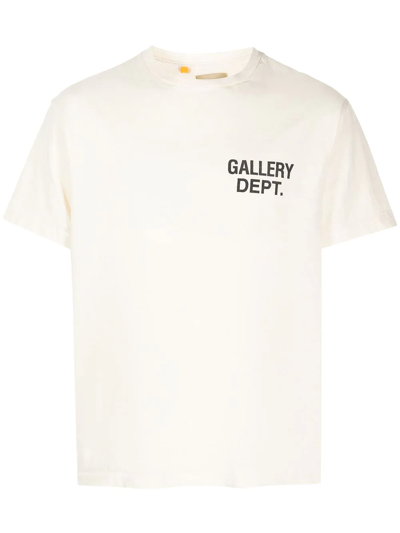 Gallery Dept. White Cotton T-shirt With Logo