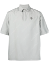 A-cold-wall* Logo-print Short-sleeve Polo Shirt In Grey