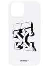 Off-white Graffiti Arrrows Iphone 12 Case In 0110 White Black