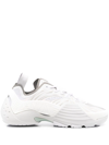 Lanvin Flash-x Mesh Upper Sneakers With Textured Panels In White