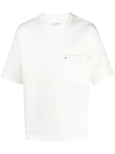 Bottega Veneta Chalk Oversized Crewneck T-shirt In White