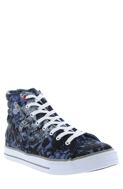 Ed Hardy Men's Justice High Top Sneakers In Blue