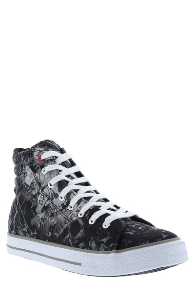 Ed Hardy Men's Justice High Top Sneakers In Black