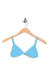 Vyb Eye Candy Triangle Bikini Top In Blu