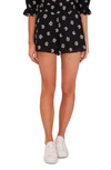 CECE FLORAL EMBROIDERED SHORTS