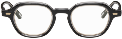 Yuichi Toyama Black Beacon Glasses In Black/white Gold