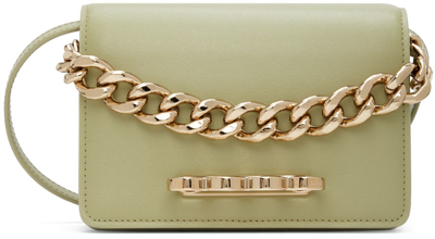 Alexander Mcqueen Green Mini Four Ring Shoulder Bag In 3847 Sage