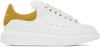 Alexander Mcqueen White & Yellow Snake Oversized Sneakers In 9429 White/pop Yello