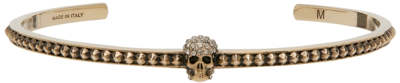 Alexander Mcqueen Skull Charm Cuff Bracelet In Multi