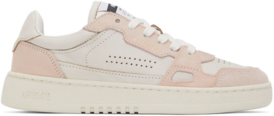 Axel Arigato Dice Mixed Leather Low-top Sneakers In White,beige
