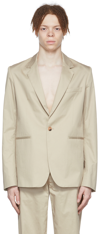 Maryam Nassir Zadeh Khaki Focus Blazer In 1049 Khaki