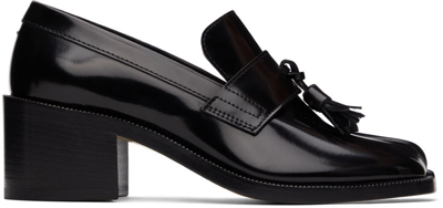 Maison Margiela Tabi Mocassin Loafers In Black