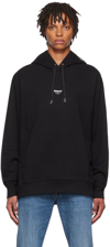 Alexander Mcqueen Small Graffiti Logo Hoodie In 1000 Black