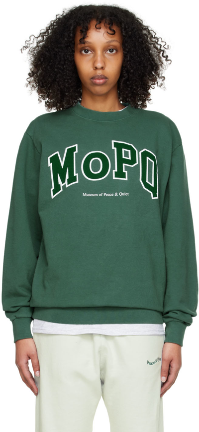 Museum Of Peace And Quiet Green Cotton Sweatshirt In Forest