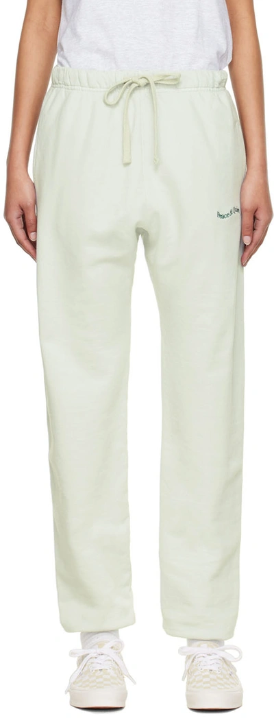 Museum Of Peace And Quiet Gray Cotton Lounge Pants In Heather