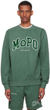 MUSEUM OF PEACE AND QUIET GREEN COTTON SWEATSHIRT