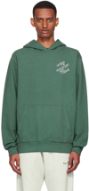 MUSEUM OF PEACE AND QUIET GREEN COTTON HOODIE