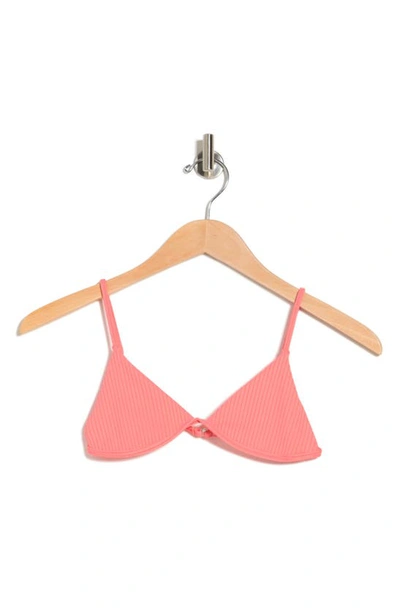 Vyb Eye Candy Triangle Bikini Top In Red