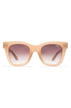 Quay After Hours 50mm Square Sunglasses In Brown