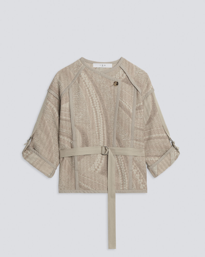 Iro Nilran Jacquard Jacket In Beige