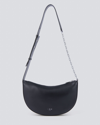 IRO ARCSLOUCHY CALFSKIN LEATHER BAG WITH CHAIN