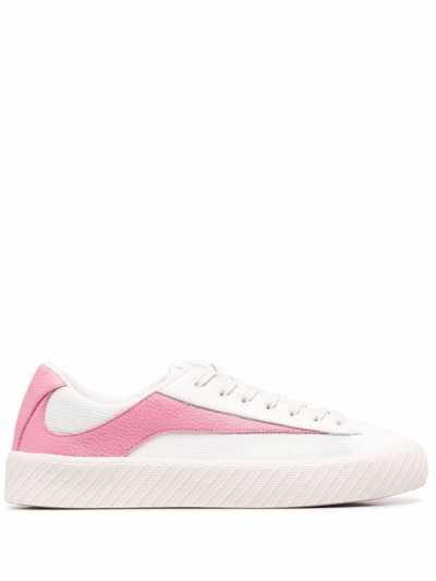 By Far White And Pink Fabric Rodina Trainers