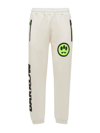 Barrow Logo Cotton Jersey Sweatpants In White