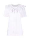 Patou Lace Embroidery T-shirt In White