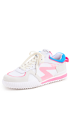 Rag & Bone Retro Runner 2.0 Low-top Sneakers In White Pink Multi