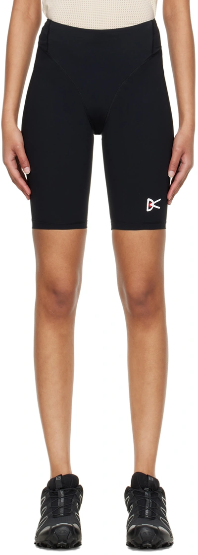 District Vision Maya Printed Recycled Stretch Shorts In Black
