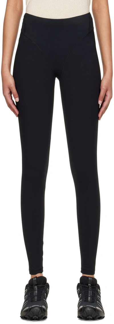 District Vision Tara Printed Recycled Stretch Leggings In Black