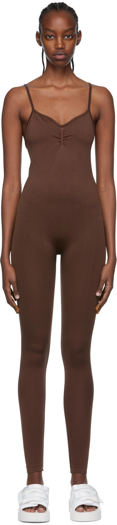 Prism Brown Balanced Bodysuit In Chocolate