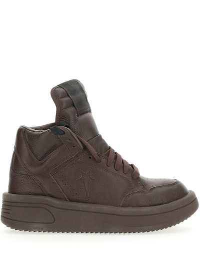 Rick Owens Drkshdw X Converse Lace-up Sneakers In Red