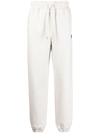 Ader Error Grey Twin Heart Lounge Pants In Grey