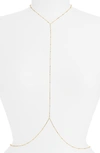 Vidakush Slim Body Chain In Gold