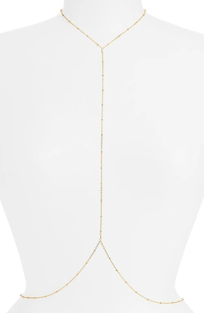 Vidakush Slim Body Chain In Gold