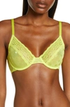 Skarlett Blue Dare Unlined Underwire Bra In Limeade