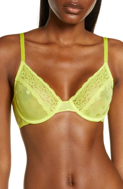 Skarlett Blue Dare Unlined Underwire Bra In Limeade