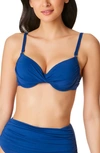 Bleu By Rod Beattie Kore Underwire Bikini Top In Navy