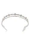 Brides And Hairpins Amora Crystal Crown Comb In Silver