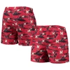 FOCO FOCO RED MARYLAND TERRAPINS ISLAND PALM SWIM TRUNKS