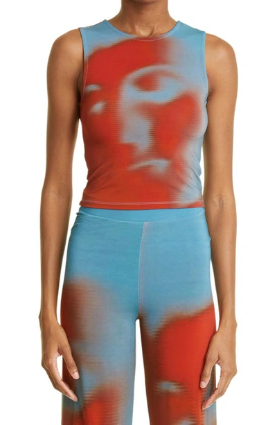Paloma Wool Blue & Red Martha Tank Top