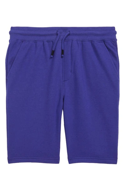 Treasure & Bond Kids' Core Fleece Shorts In Blue Clematis
