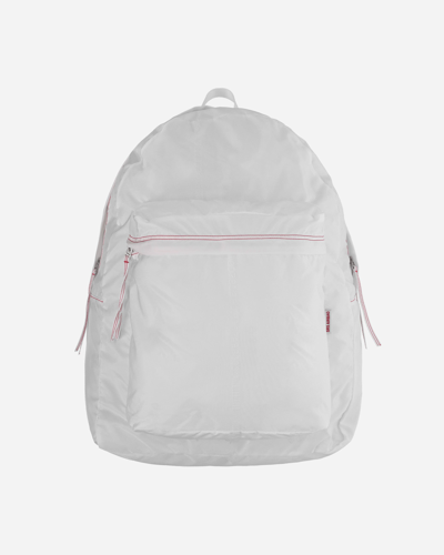 Kanghyuk Airbag Embossed Backpack In White