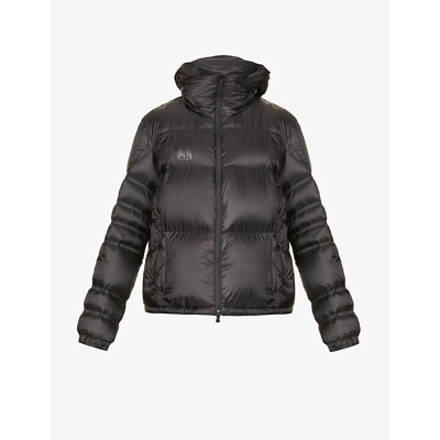 Moncler Genius Gentle Monster Logo-print Quilted Shell Down Hooded Jacket In Black