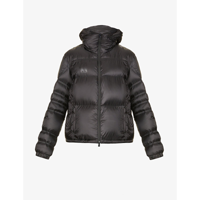 Moncler Genius Gentle Monster Logo-print Quilted Shell Down Hooded Jacket In Чёрный