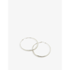 MONICA VINADER DEIA CHAMFERED LARGE RECYCLED STERLING-SILVER HOOP EARRINGS